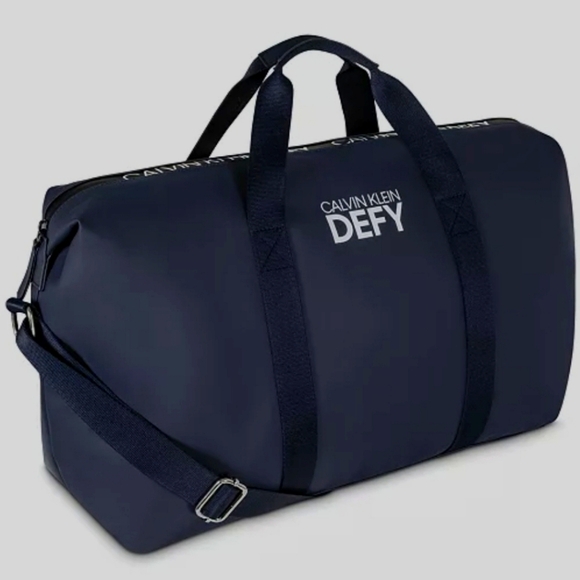 Calvin Klein Other - Calvin Klein Defy Duffle Weekender Travel Carry-On Sport Tote Gym Bag Navy Blue